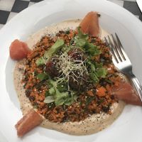 Felafel plate mmmmm at Café Vert in Lyon