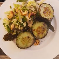 Cucumber salad (cooked) at Café Vert in Lyon