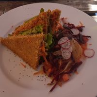 Sandwich club (raw)  at Café Vert in Lyon