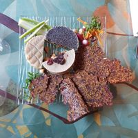 Cheese platter at Café Vert in Lyon