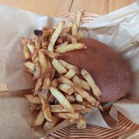 Vegan burger at Holy Moly in Rouen