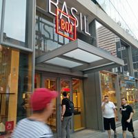 entrance at Basil Box in Toronto