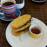 Hash Stack & Relish with Good Coffee at Three Bean Cafe in Invercargill