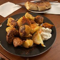 Choripapas at Label Bar in Madrid