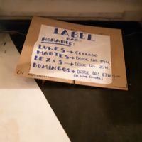 Opening times / just approximate at Label Bar in Madrid