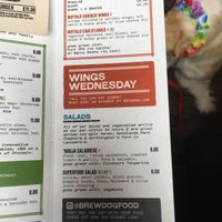 Cauliflower wings and Salad  at BrewDog in Aberdeen