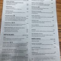 Menu at ROOS Taste and Smile in Leiden