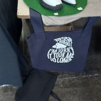 vsf 2024: "dear animals, i'm sorry it took me so long" bag @hoi at BE Vegan in Ghent