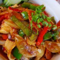 Tofu at Tiny Thai Restaurant in Winooski