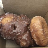 Apple fritter and donut   at The Southern V in Nashville