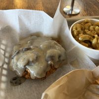 Fried chicken w gravy  at The Southern V in Nashville