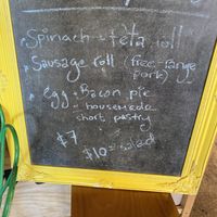 Today’s specials board- reminding me Veg opt. ≠ vegan at Trader & Co in Yass