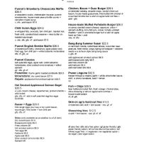 Latest menu Dec 22  at Punnet Eatery in Hamilton