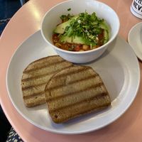 GF Smokey Beans & Avo  at Nibble Cafe in Manchester