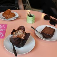 Cakes 💜 at Nibble Cafe in Manchester