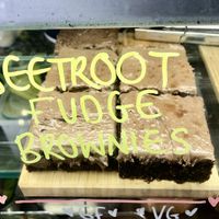 Fudge brownies  at Nibble Cafe in Manchester