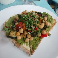 'Not just avo' brunch option (vg) at Nibble Cafe in Manchester
