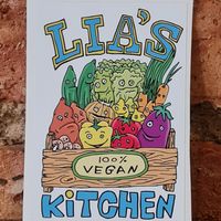 Sticker at Lia's Kitchen in Berlin