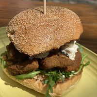 Blue cheese chickn burger   at Lia's Kitchen in Berlin