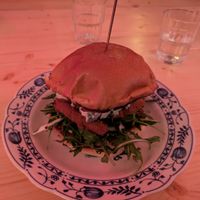 The blue cheese chicken burger at Lia's Kitchen in Berlin