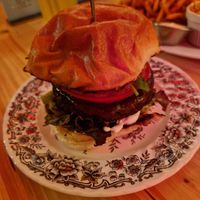 Smokey BBQ mushroom burger at Lia's Kitchen in Berlin