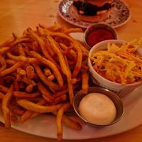 Fries and coleslaw at Lia's Kitchen in Berlin