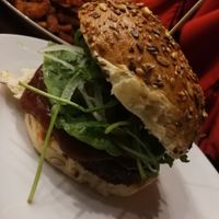 Bbq mushroom burger at Lia's Kitchen in Berlin