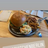 Mushroom Burger at Lia's Kitchen in Berlin
