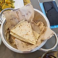 Brot wurde zu den Hauptspeisen serviert at La Mi Mama in Rimini