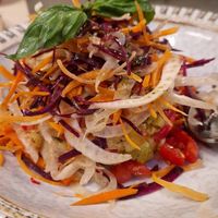 Bread tomato salad at La Mi Mama in Rimini