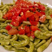 Pasta (pesto ish) at La Mi Mama in Rimini