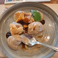 Vegan hazelnoten creme at La Mi Mama in Rimini