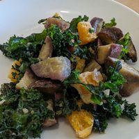 Kumara salad at Town Mouse in Pukekohe