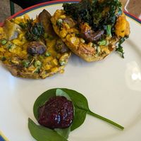 Corn fritters at Town Mouse in Pukekohe