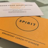 business card  at Spirit in Amsterdam