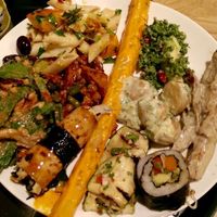 Cold dishes, all vegan at Spirit in Amsterdam