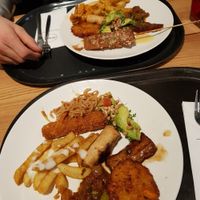 Both plates about 11-12€ fyi pay by weight at Spirit in Amsterdam