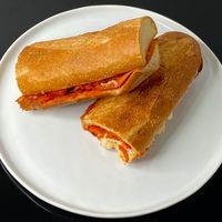 “chef’s special” grinder (plated at home) at Razzi's Pizzeria - Howell St in Seattle