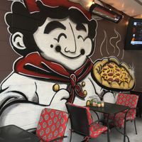 Indoor/outdoor seating.  at Razzi's Pizzeria - Howell St in Seattle