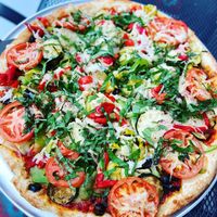 Large Vegan Pizza with tons of veggies   at Razzi's Pizzeria - Howell St in Seattle
