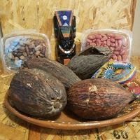 Cacao, Roasted and unroasted at Casa Cacao in Tijuana