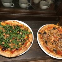 Vegan pizzas 20 and 23 at Graciarnia in Wroclaw