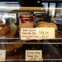 Grindz Cafe, a fancy looking vegan pannacotta at Grindz Cafe in Tauranga