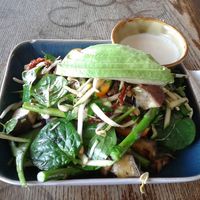 Grindz Cafe, a vegan salad made just for me at Grindz Cafe in Tauranga