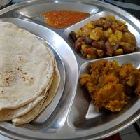 Thali set, vegan version at Sweet Indian-Nepali Restaurant in Yangon