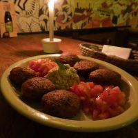 Portion of falafel. at La Oficina in Quito