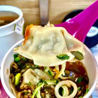 Vegan ‘Veggie Gyoza Noodle Bowl’  at LHR - Itsu - T5 in West London