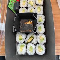 Avo roll   at LHR - Itsu - T5 in West London