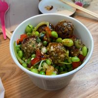 Teriyaki balls   at LHR - Itsu - T5 in West London