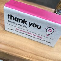 They recycle their plastic so it doesn’t end up in the ocean! at LHR - Itsu - T5 in West London